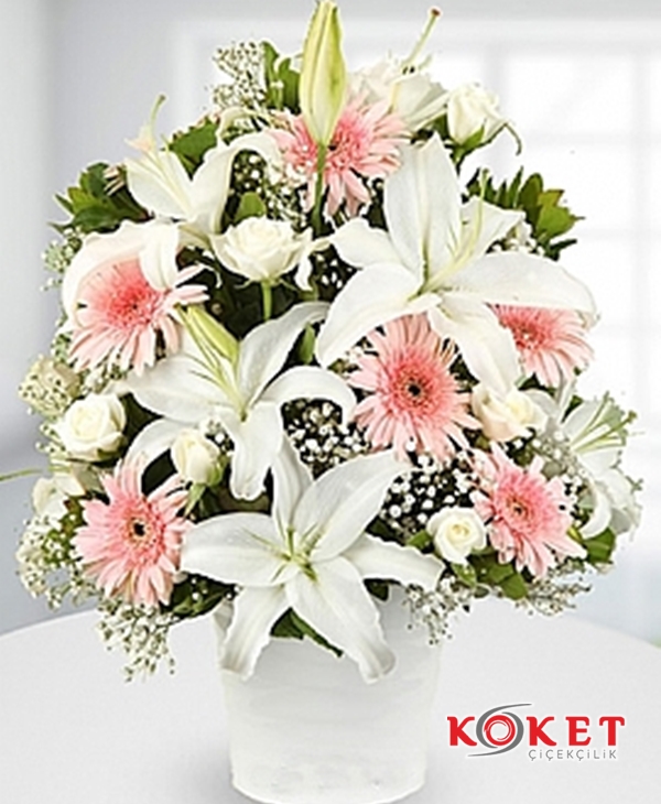 Pembe Beyaz Aranjman